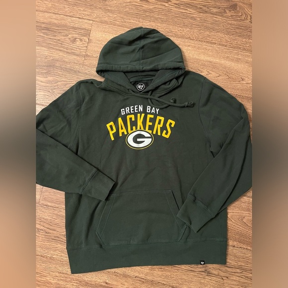 ‘47 Greenbay Packers Pullover Hoodie Green 2XL - Picture 1 of 3